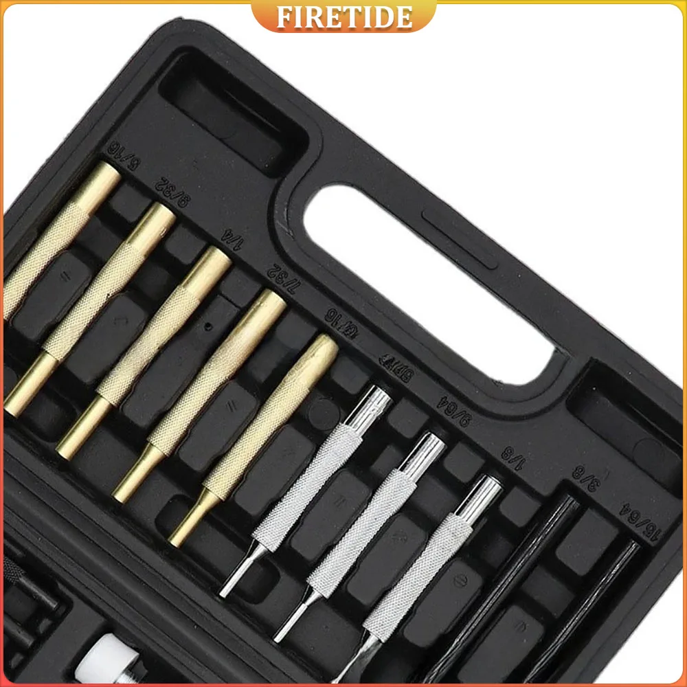 

21Pcs Portable Hand Tools Kit Gun Maintenance Roll Pin Punch Set Dual-sided Brass Hammer Professional Gunsmithing Punch Tools