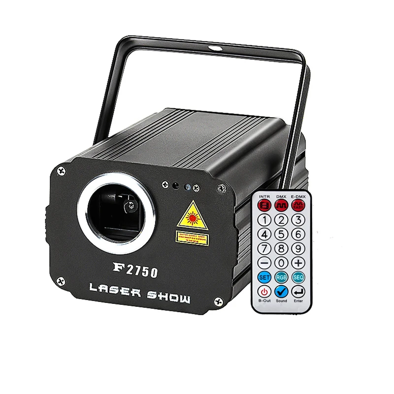 Luz laser da fase profissional, projetor para DJ, DMX, casamento e partido home, 1.4W, F2800, F2750