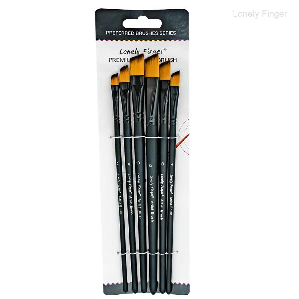 Paint Brush Set for Acrylic Oil Watercolor, Synthetic Nylon Hairs Artist Paintbrushes for Nail Face Body Professional Art Painti