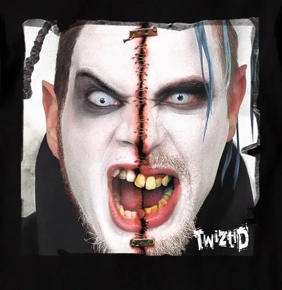 Twiztid Freek Show Adult Black Short Sleeve T Shirt Rap Rock Music Vintage Style Graphic Tees