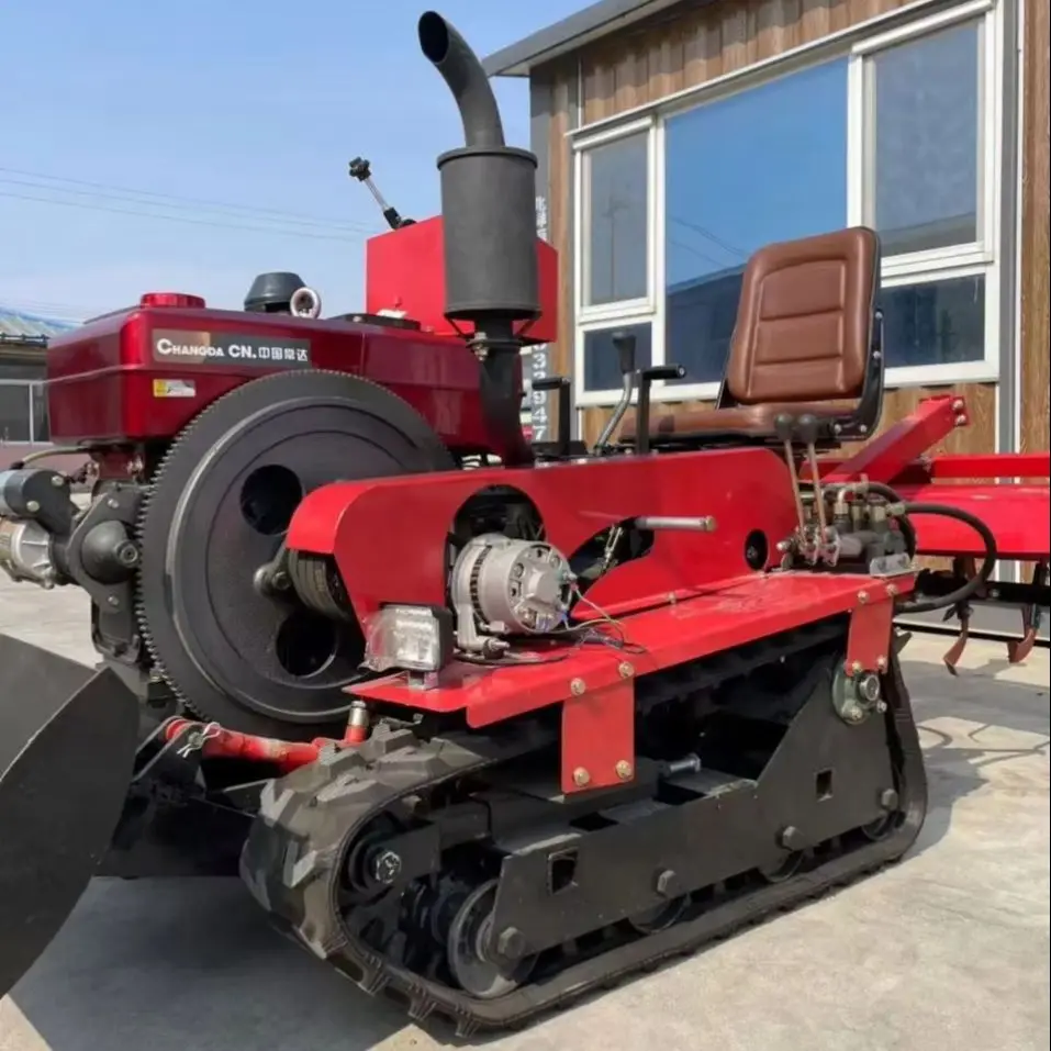 25 HP Agricultural Cultivator Tractor with Low Price Tracks and Various Attachments