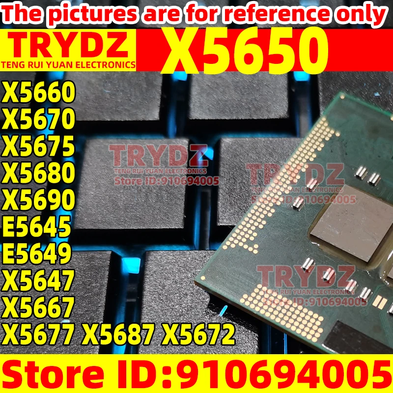 1 قطعة X5650 X5660 X5670 X5675 X5680 X5690 E5645 E5649 X5647 X5667 X5677 X5687 X5672 مستعملة #1