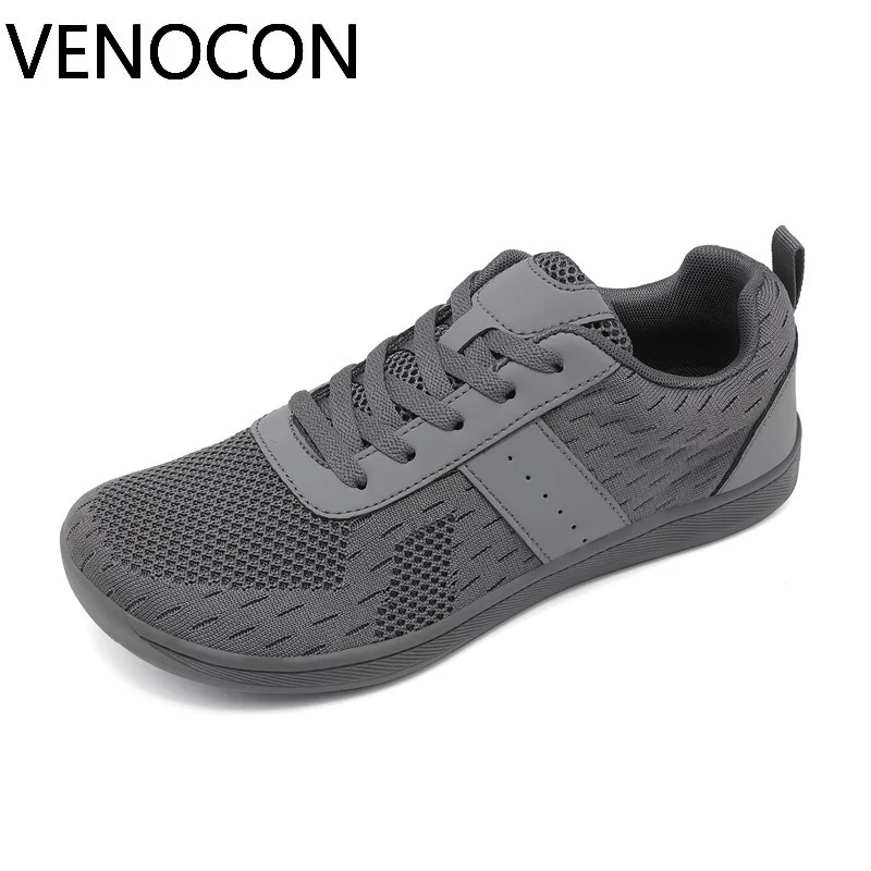 VENOCON Barefoot Extra Wide Toe Box Nose Knit Upper Zero Drop Light Minimalist Shoes Sneakers Footwear For Man Men Woman