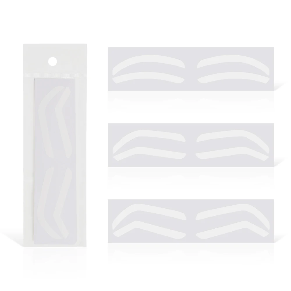 

Disposable 3Type Eyebrow Design Stencil Eyebrow Tint Airbrush Auxiliary Sticker for Brows Shaping with Single Eyebrows Tools