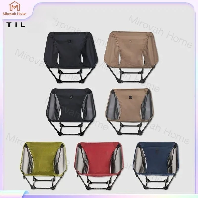 For Moon Chair Low Folding Ultra Lightweight 600g Outdoor Camping Hiking Portable Mesh Stool Ground Chair Beach Fishing