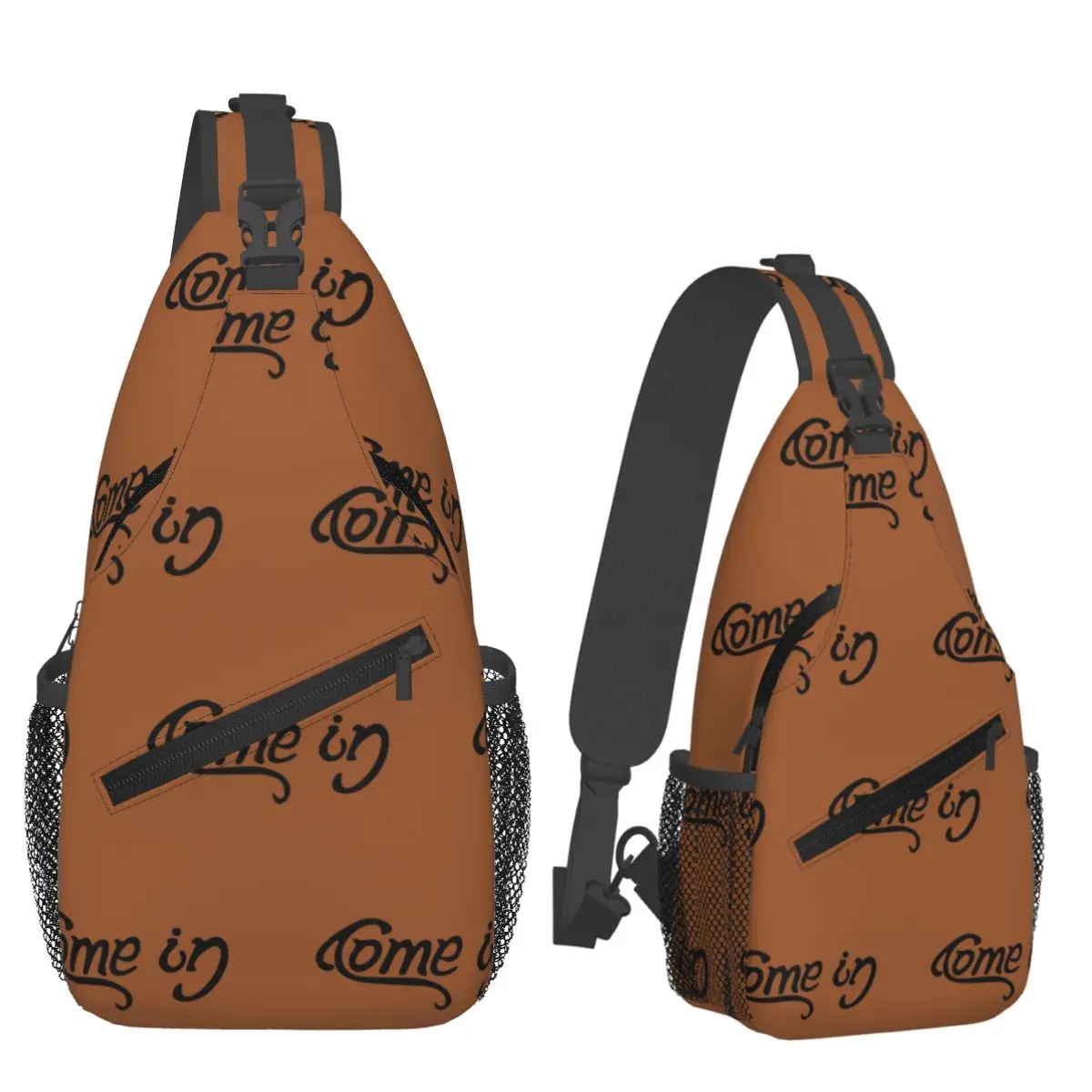 

Нагрудная сумка Come In Go Away, мужской рюкзак через плечо на слинге, нагрудная сумка, дорожный походный рюкзак, сумка на плечо