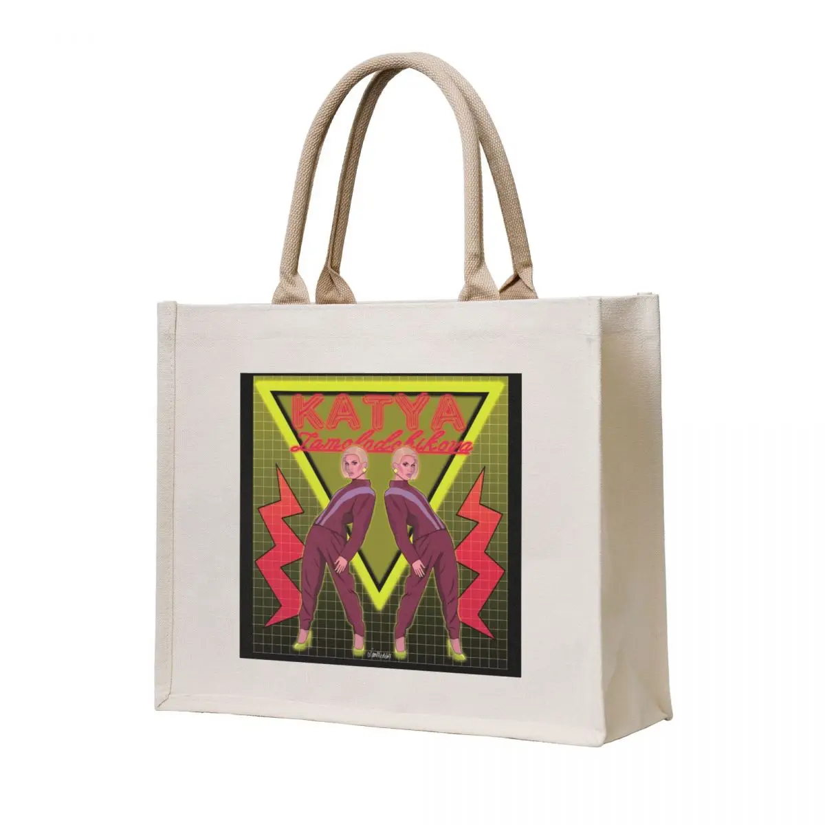 

Katya Zamolodchikova - Pants on the runway Tote Bag Women's bag Fabric bag Handbags