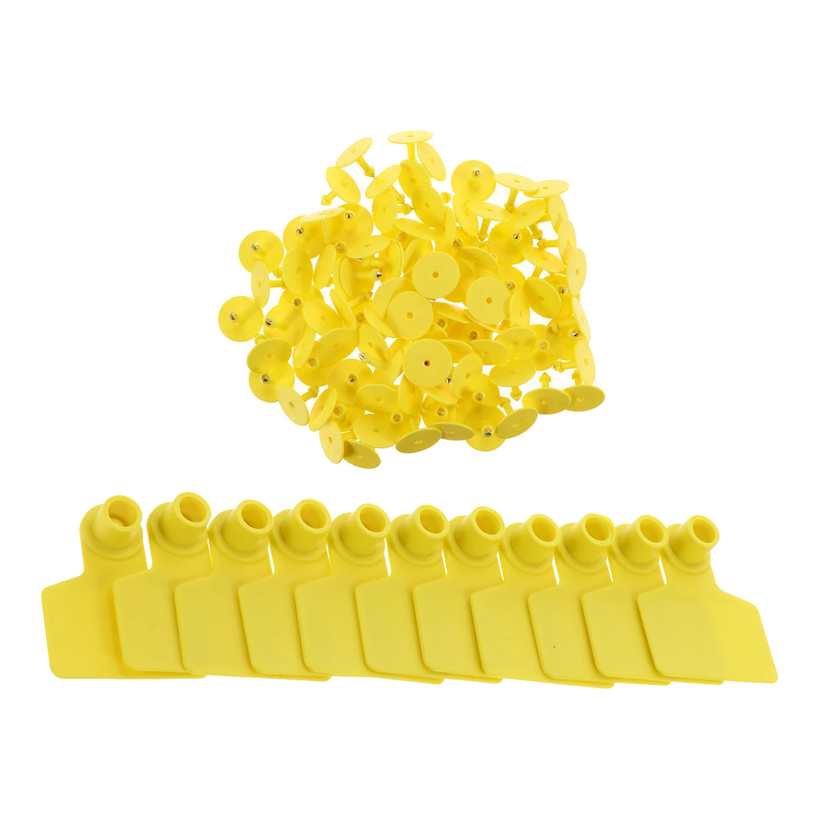 100 pezzi di animali di maiale per bovini, pecore, cavalli, bestiame, forniture per orecchie, etichette per orecchie di animali, etichette identificative, forniture per la gestione agricola