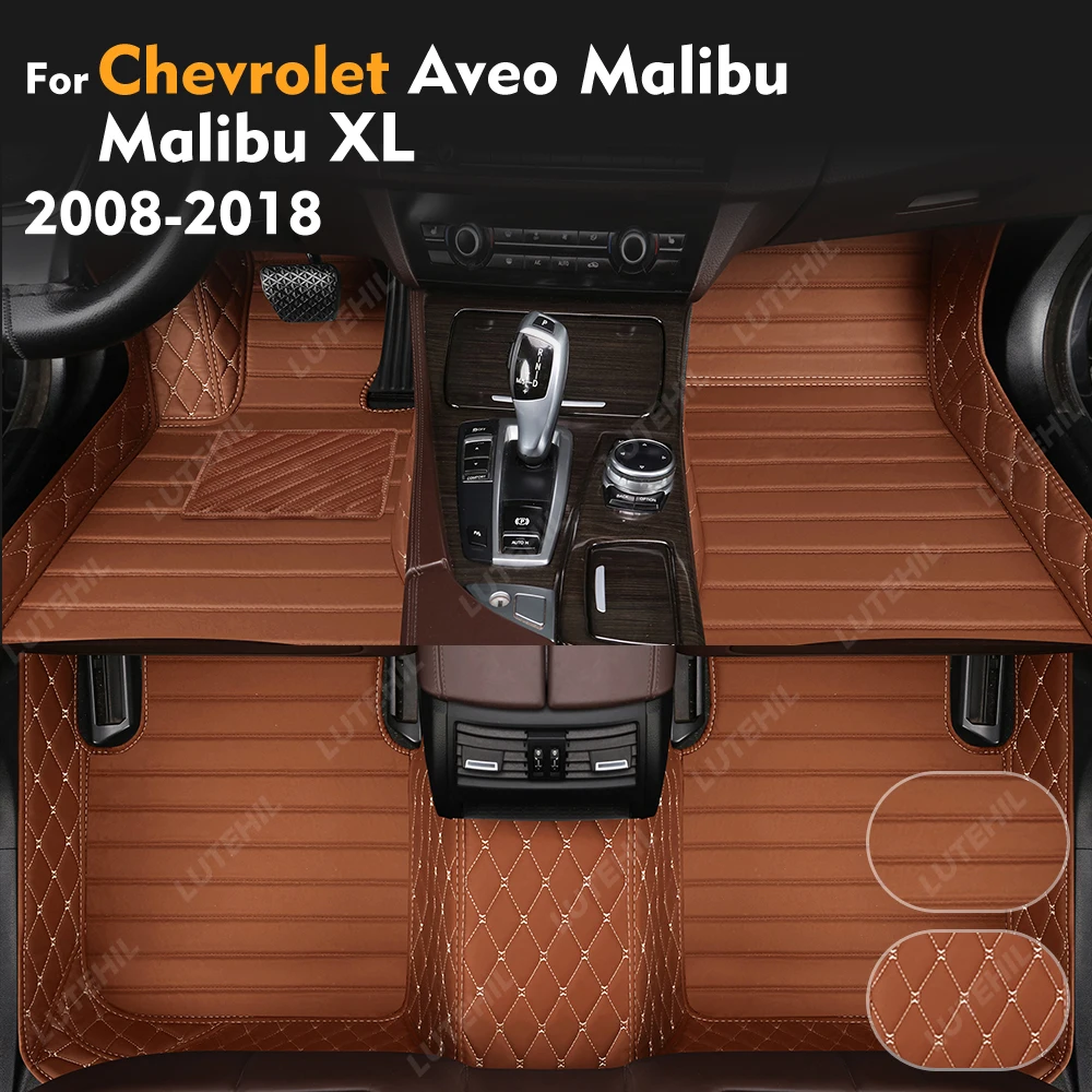 

LUTEHIL для Chevrolet Aveo Malibu Malibu XL 2008-2018, автомобильный напольный коврик на заказ, автомобильный чехол, аксессуары для интерьера 2017, 2016, 2015
