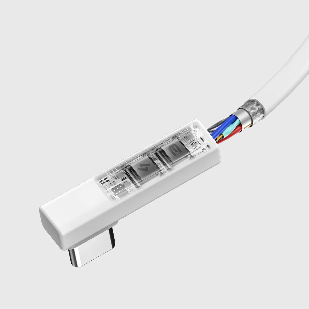 SHARGE L-shaped (Data & Charging) USB C to USB C Cable, 10Gbps Data Transfer 240W , 90 Degree Type C Cable for Disk Plus