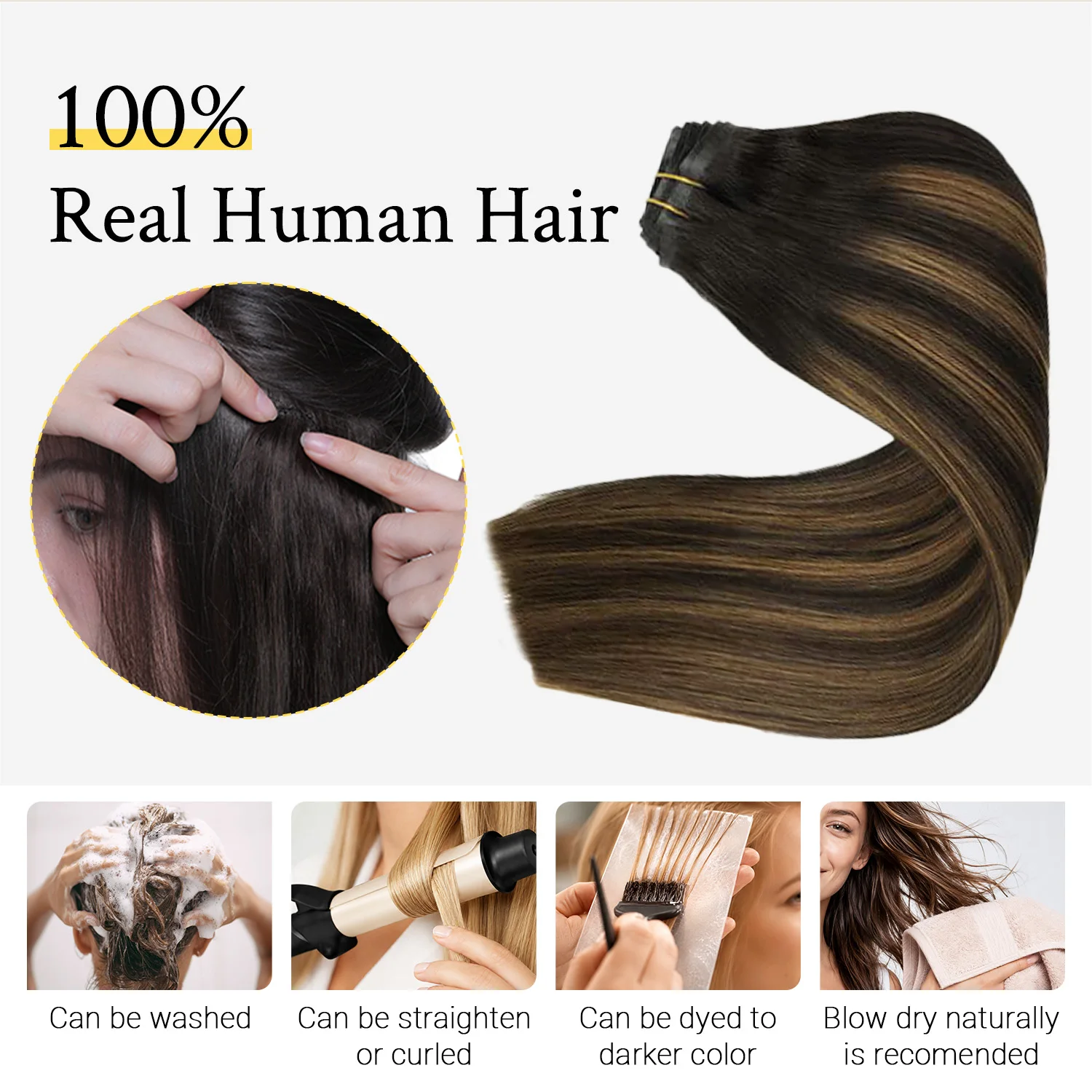 Thumbnail 2 - #33 Most Popular Clip-In Human Hair Extensions