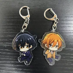 Japan Anime Sasaki and Miyano Figures SASAKI SYUUMEI MIYANO YOSHIKAZU Cosplay Acrylic Keychains Cute Pendant Decor Fans Gift