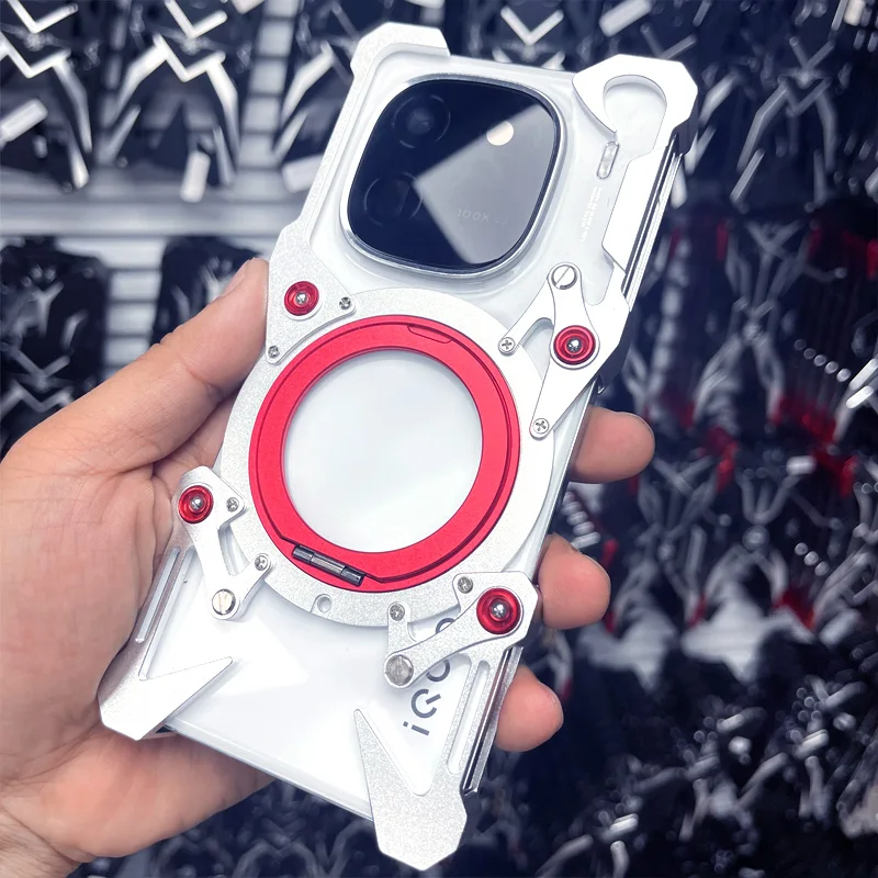 

Магнитный металлический бампер для Redmi Note 14 Pro Plus, Note 13,12, 11E, 11T Pro, чехол без оправы, вращающийся на 360 градусов держатель с крышкой объектива