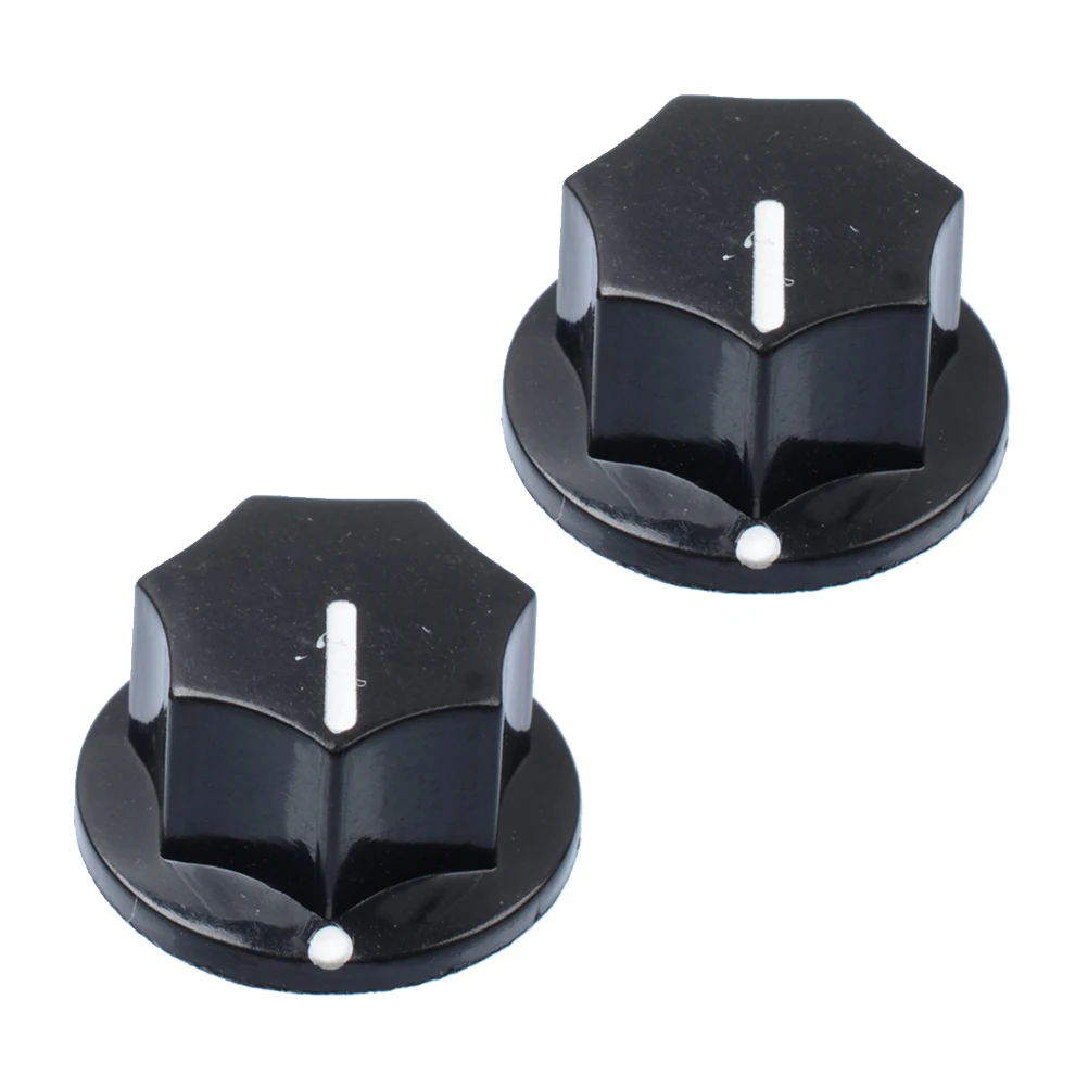 

2 Pcs Electric Guitar Bass Speaker Effect Knob Cap Volume Knobs Control Parts Rotary Switch