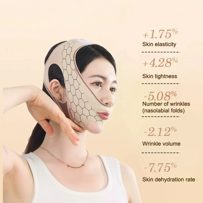 Chin Cheek Slimming Bandage V Shape Line Lifting Mask Elastic Polyester Face Mask Beauty Health Anti Wrinkle Strap Band Sleeping