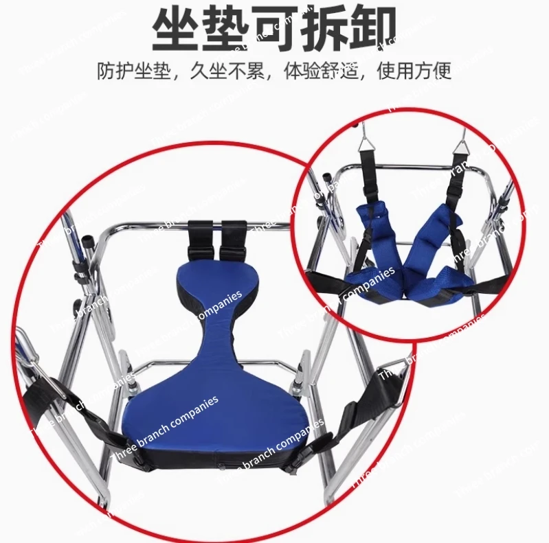 Rehabilitation Arm Training Crutches Walkers, Disabled Mobility Aids Chair,Four-Legged Armrest Frame, Training Walker for Adults