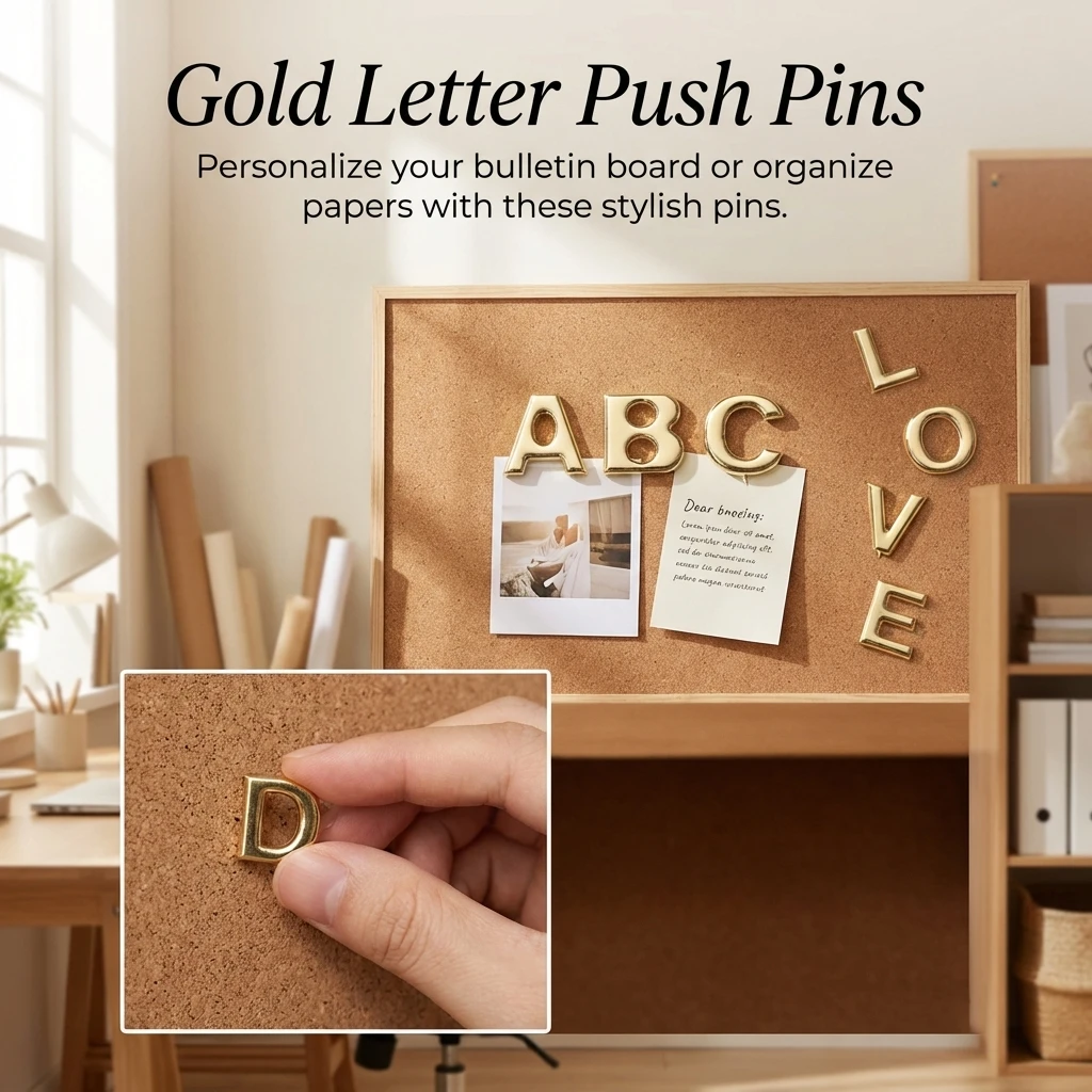 26 Piece Metal Alphabet Letter Spikes Decorative Rivets Gold Silver for Clothing Jackets Bags DIY Craft Customizing