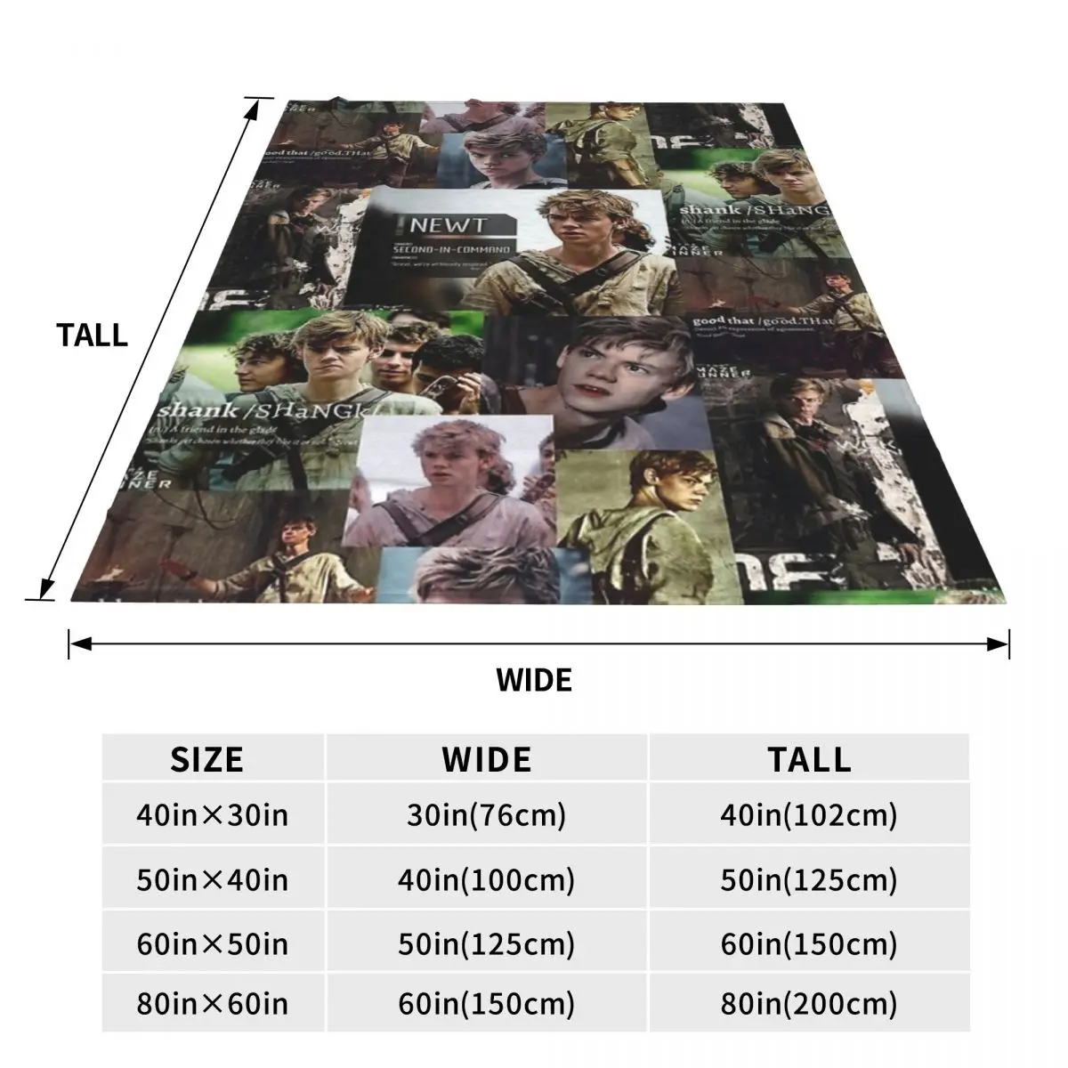 Warm Blanket Airplane Travel The Maze Runner Photo Collage Bedding Throws American Film Flannel Bedspread For Sofa Bed Cover