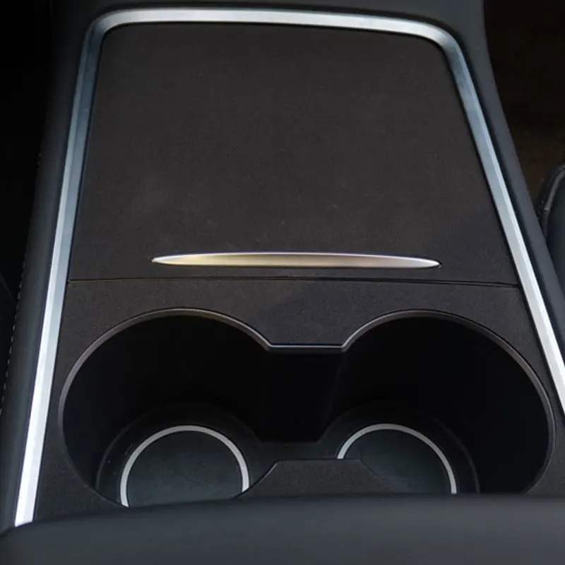 

For Tesla Model 3 Y Center Console Panel Sticker Suede Film Carbon Central Control Cover Car Interior Accessories