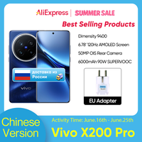 China Version VIVO X200 PRO 5G Dimensity 9400 CPU 6.78 inch AMOLED 120HZ Screen 6000mAh 90W Flash Charger OTA NFC 50MP camera
