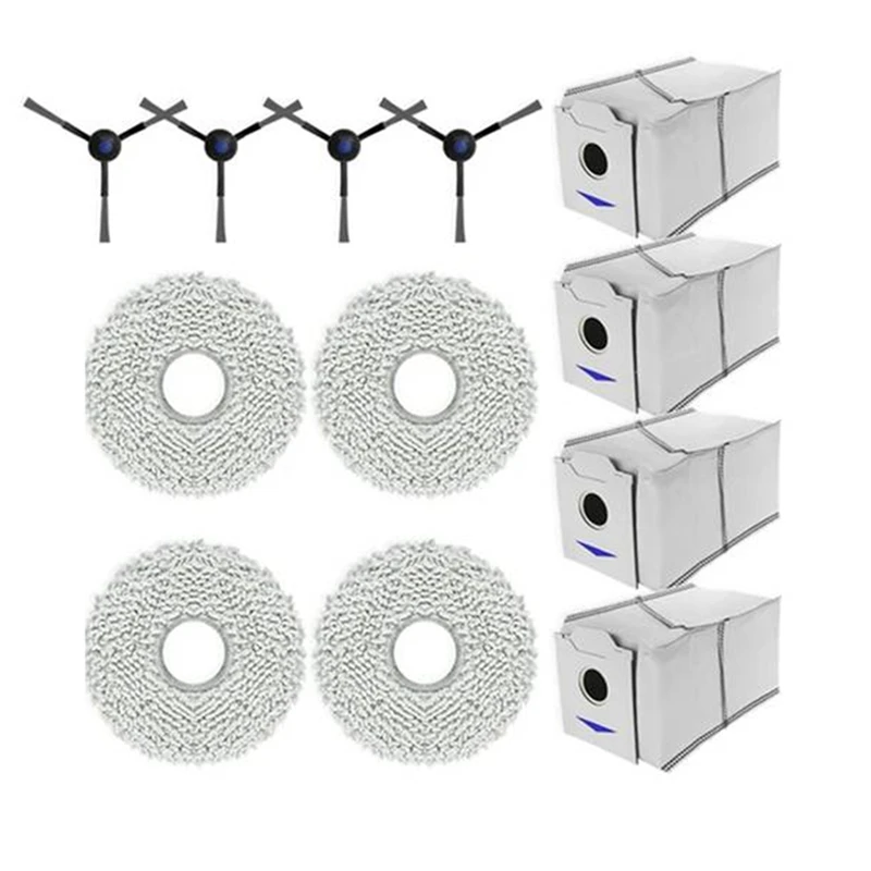 AAAN-12 pezzi per Ecovacs Debot N30 OMNI / N30 PRO OMNI aspirapolvere spazzola di ricambio sacchetto per la polvere kit di copertura in tessuto