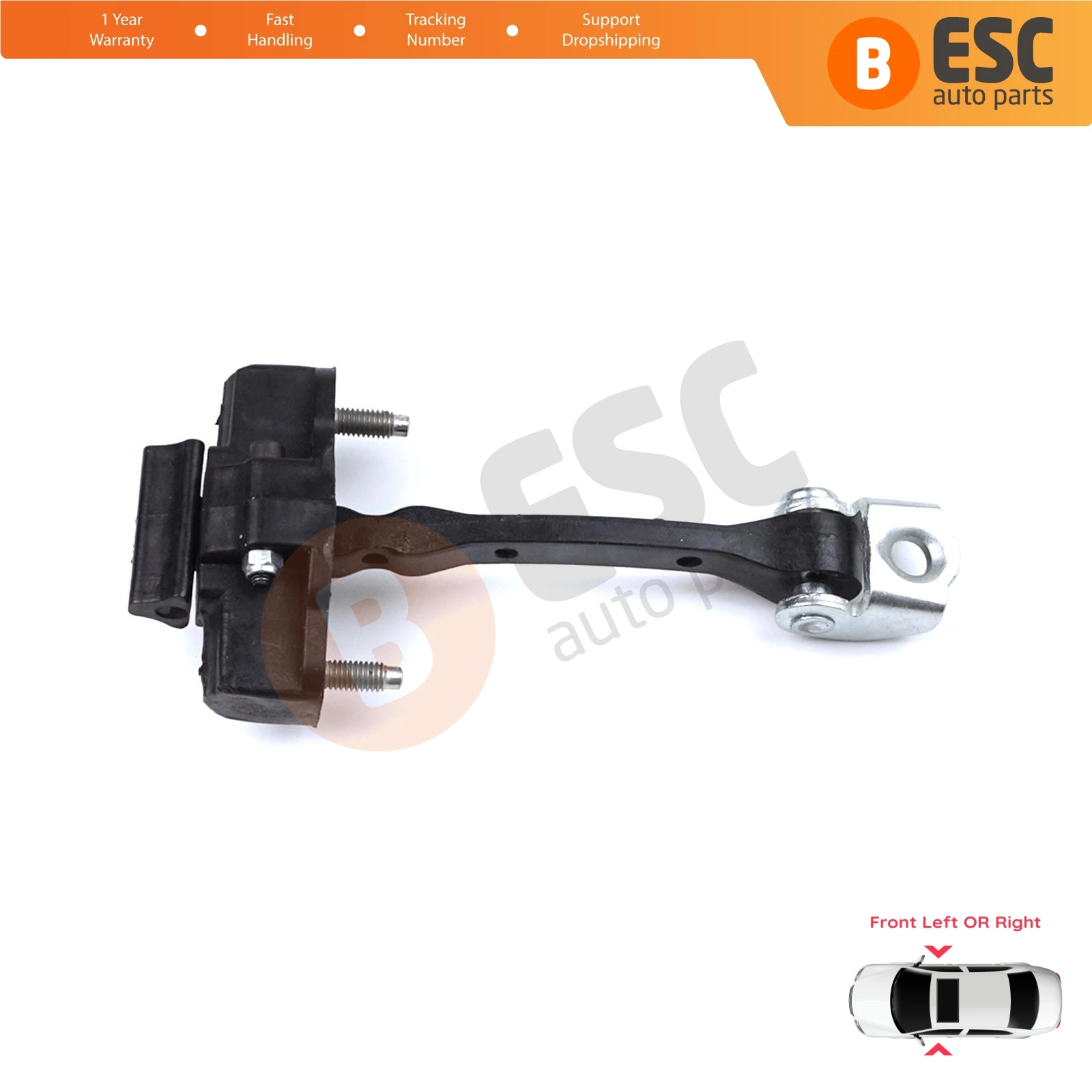 EDP1310 Front Left or Right Door Catch Hinge Brake Stop Check Strap Limiter for Citroen C4 Cactus 2014-On 9801290780