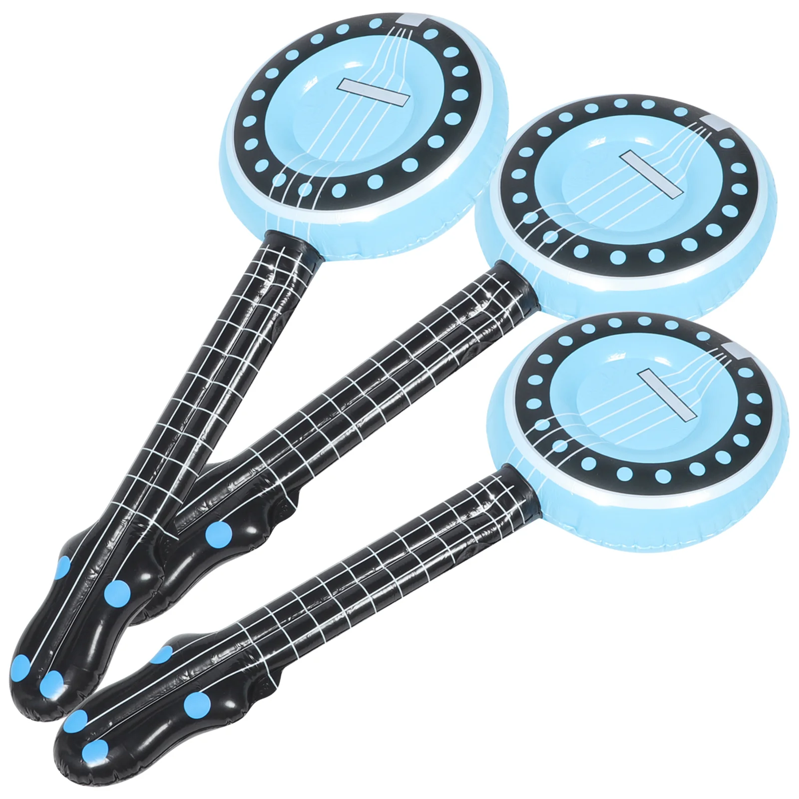 3 Pcs Inflatable Musical Instrument Toy Pvc Kids Supplies Blow Inflation Toys Toddler Party