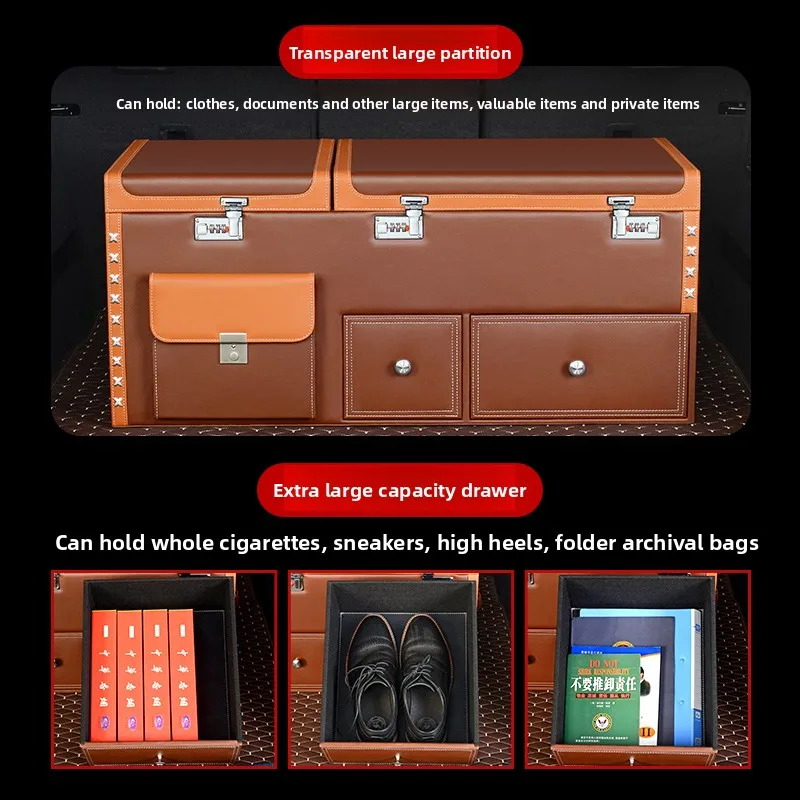 Samochód Samochodowy Schowek Schowek Szuflada Schowek Izolacja Pudełko Artykuły Samochodowe Pudełko Bagażnika Sortowanie Pudełko Tylnego Hasło