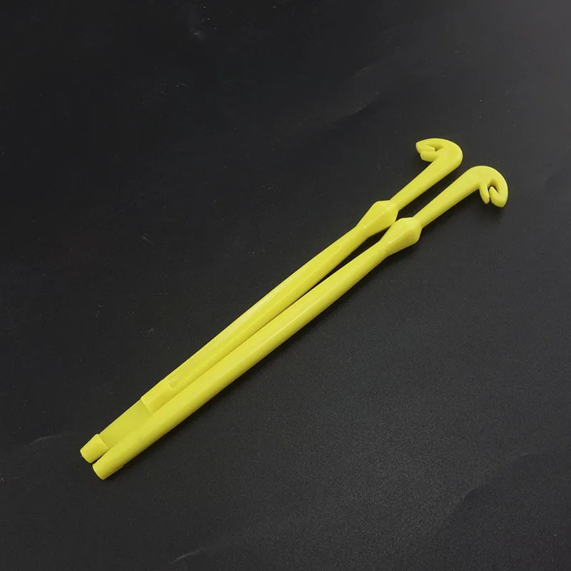 2pcs set Plastic hook Tackle Remover Quick tie Disgorger Fishing Hand tools Green Yellow Loop Useful Convenient