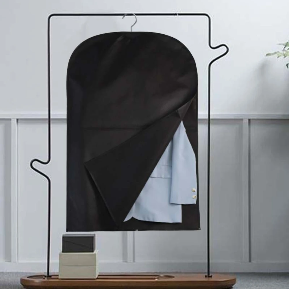 

2pcs Non-woven Fabric Garment Dust-proof Cover for Drying Clothes Hotels Garment Hanging Storage Bag Dry Cleaning 60x100cm