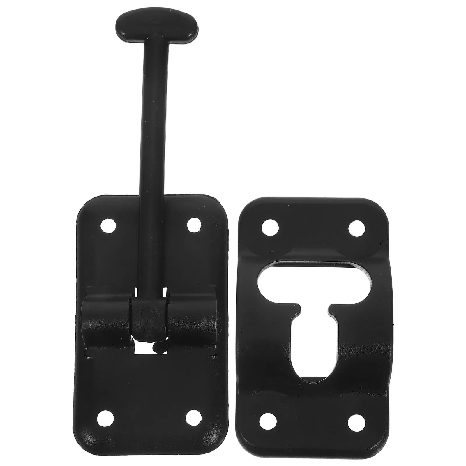 

1Set Rv Screen Door Latch Replacement T-Style 3.5 Inch Plastic Exterior Door Catch with 8 Screws for Motorhome Camper Caravan