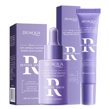 BIOAQUA Retinol Anti Wrinkles Skin Care Sets Moisturizing Face Serum Anti-Aging Anti Dark…