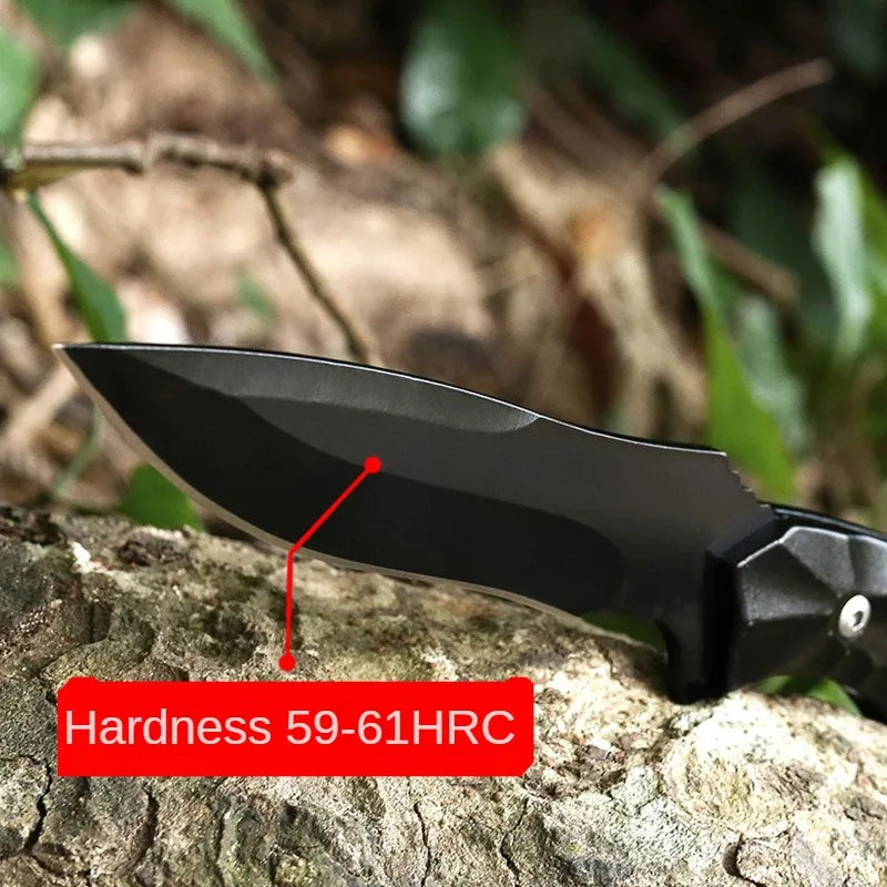 2024 new outdoor tactical jungle straight knife, portable aluminum alloy handle sharp knife, multi-functional tool knife