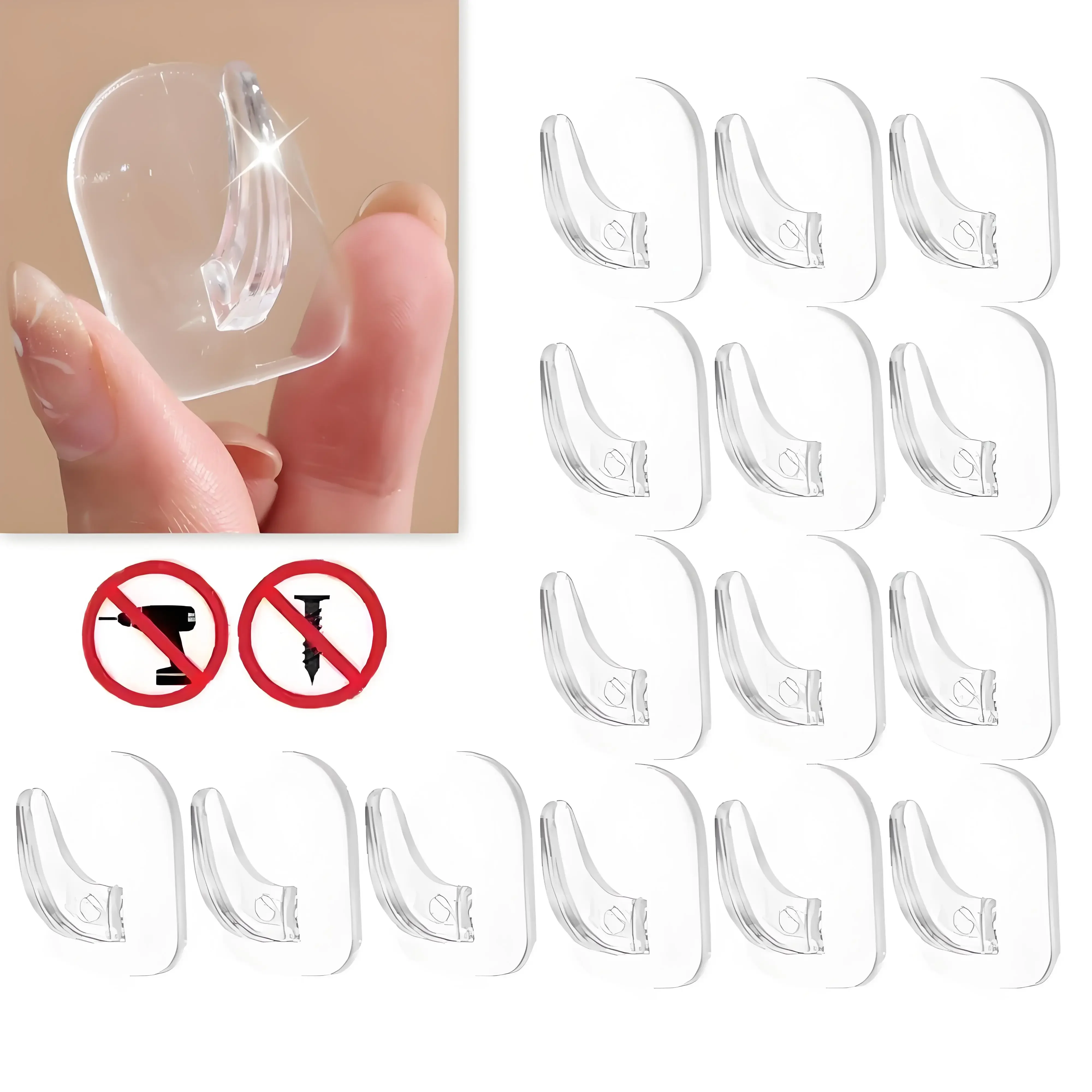 

Non Marking Mini Hook Household Strong Adhesive No Punching Kitchen Door Bathroom Mirror Cabinet Door Storage Jewelry