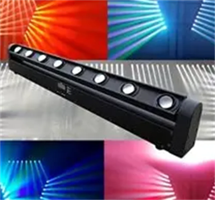 Linear Stage Lighting 8*10W Moving Beam 4 In 1 Led Light Bar PLS-8X10W