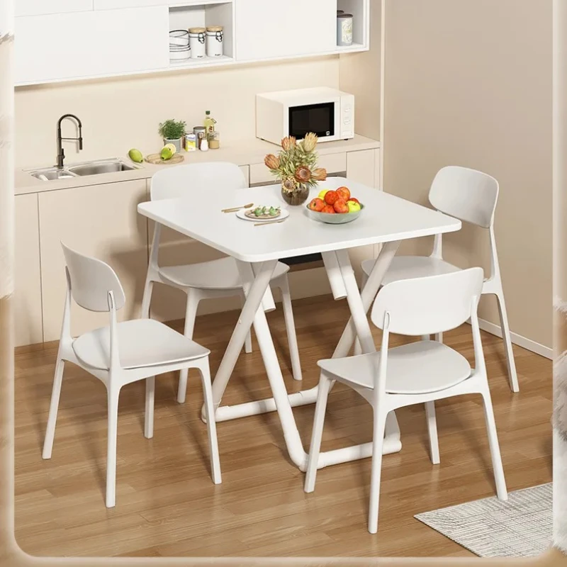 طاولة خشبية مدمجة قابلة للطي بدون تجميع لمحلات شاي الحليب، طاولة طعام محمولة للاستخدام المنزلي في الهواء الطلق