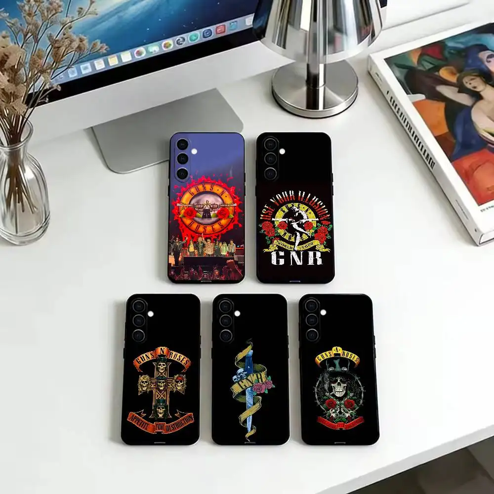 G-Guns N A-Axl Rose Roses  Phone Case For Samsung Galaxy A73,A72,A71,A70,A53,A52,A51,Soft Silicone Black Cover