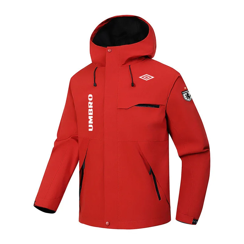 Chaqueta Cortavientos con Capucha UMBRO 2026 de Calidad para Motocicleta, Chaqueta Casual de Carreras para Hombre, Abrigo Cortavientos para Deportes al Aire Libre de Primavera y Otoño