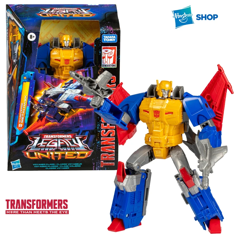 

Hasbro Transformers Legacy United Voyager Class Super-God Masterforce Metalhawk Action Figure Collectible Model Gift New F9183