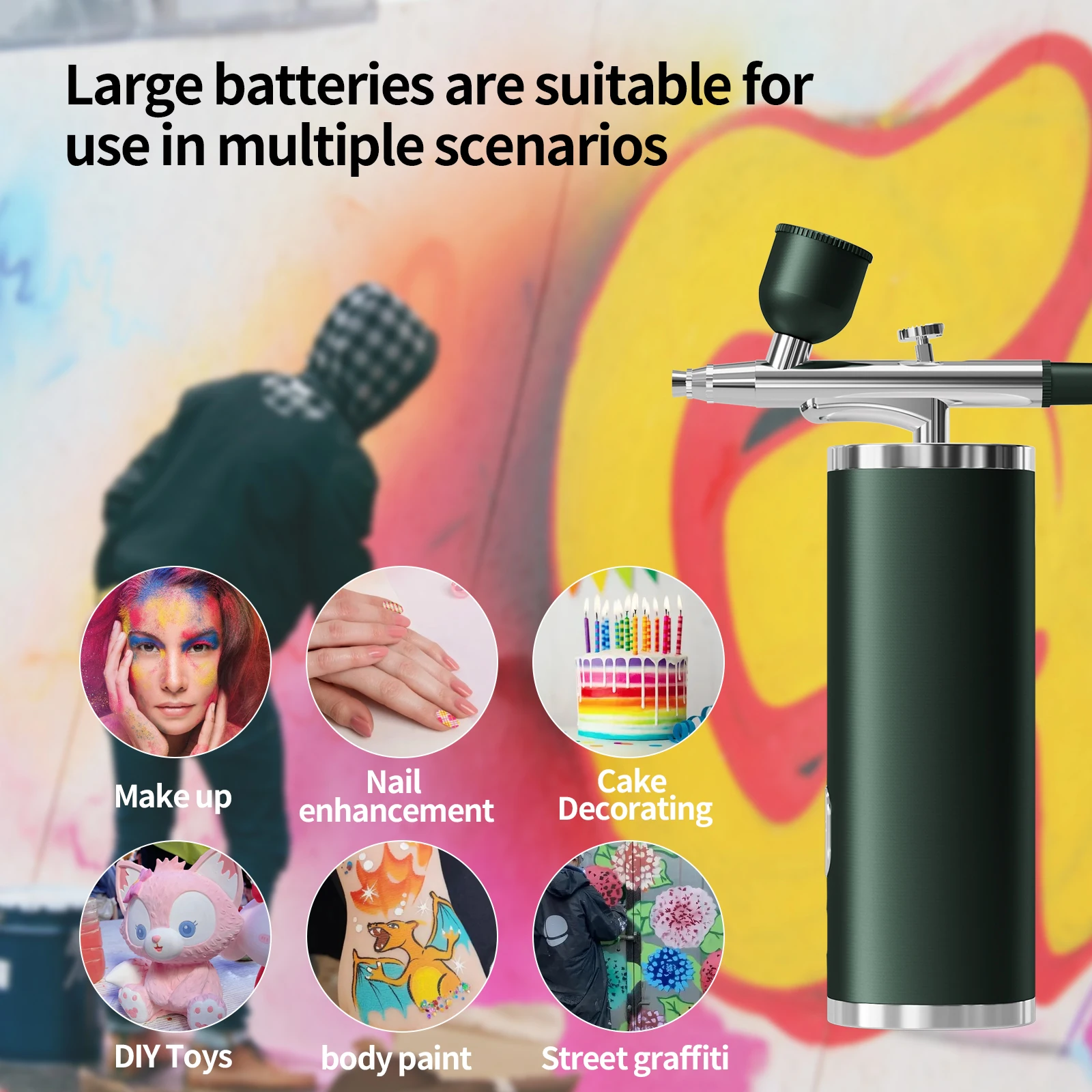 Pistolet de pulvérisation d'ongles professionnel, aérographe pour Nail Art, outil de peinture en aérosol pour Nail Art