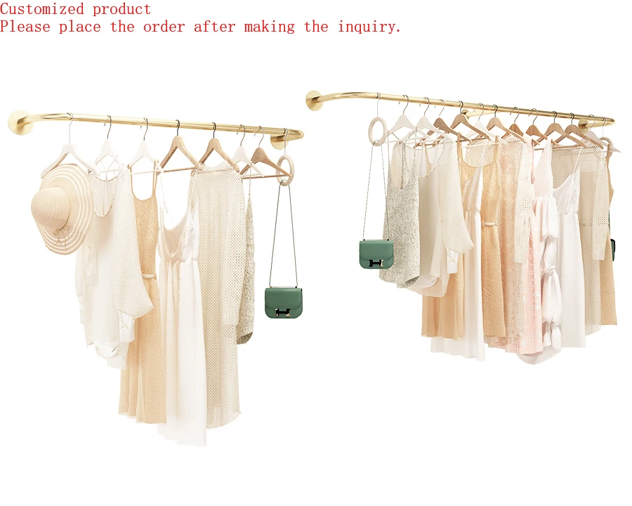

Stainless Steel Wall Mounted Hanging Rack Suit Hanger Trousers Hanger Clothing Display Rack