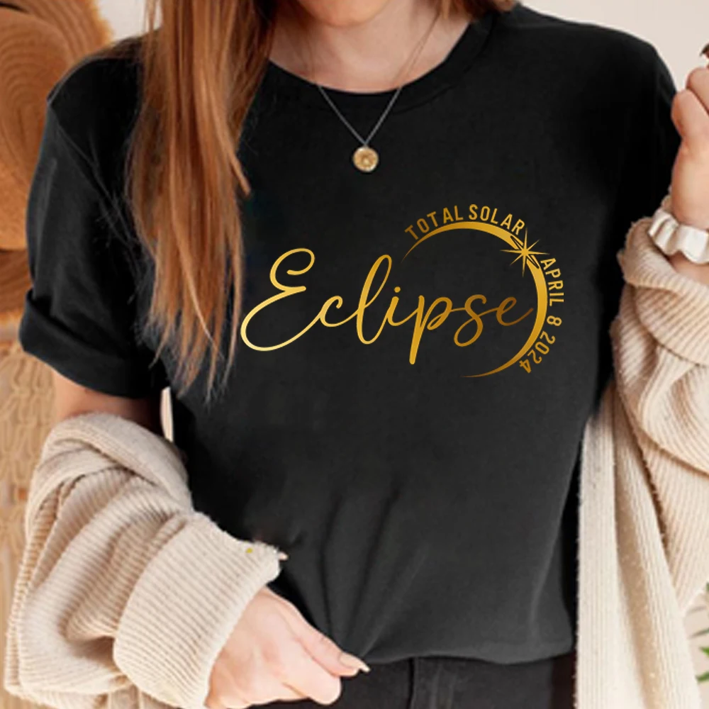 Total Solar Eclipse 2024 T Shirt April 8 2024 Shirts Glitter Solar Eclipse 2024 Tshirt Glitter Eclipse Tee Unisex Harajuku Tops