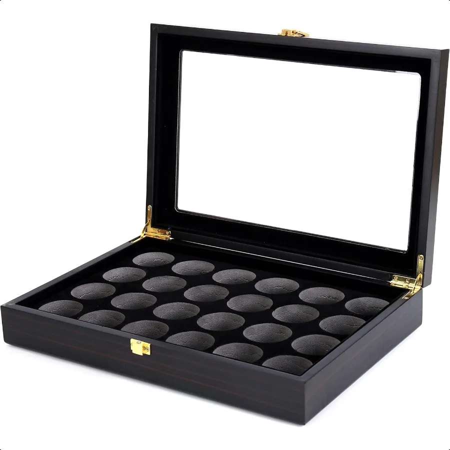 

Golf Ball Display Case 24 Ball Display Rack Gift for Collectibles