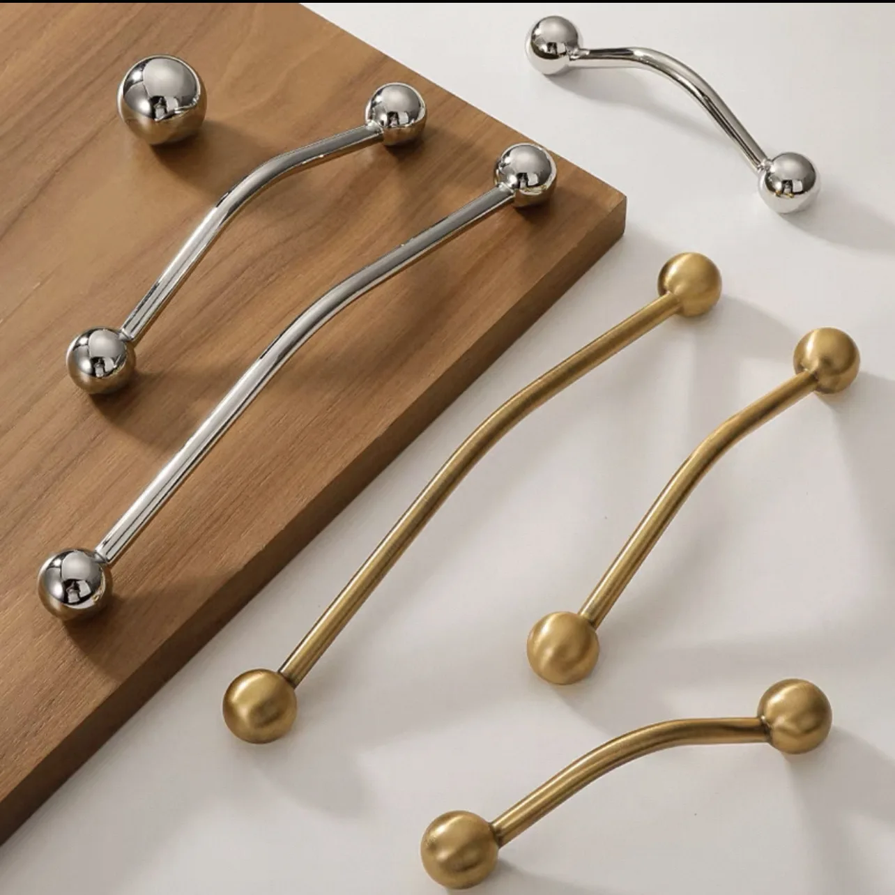 French Minimalist Cabinet Wardrobe Door Handle Furniture Drawer Handle