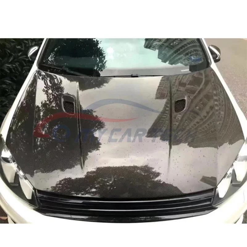 

For VW MK6 6 GTI R20 no logo style Carbon Hood Bonnet Engine Cover Bodykit