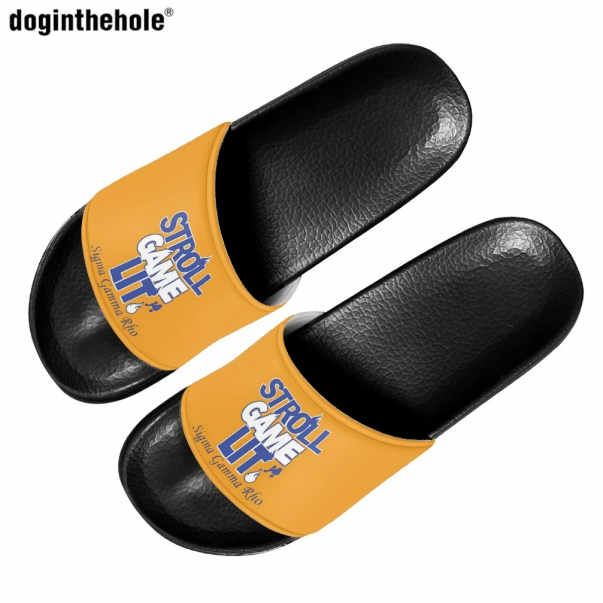 

Doginthehole New Women's Slippers Summer Home Non-slip Slippers Hot Sigma Gamma Rho Sorority 1922 Print Couple Beach Sandals