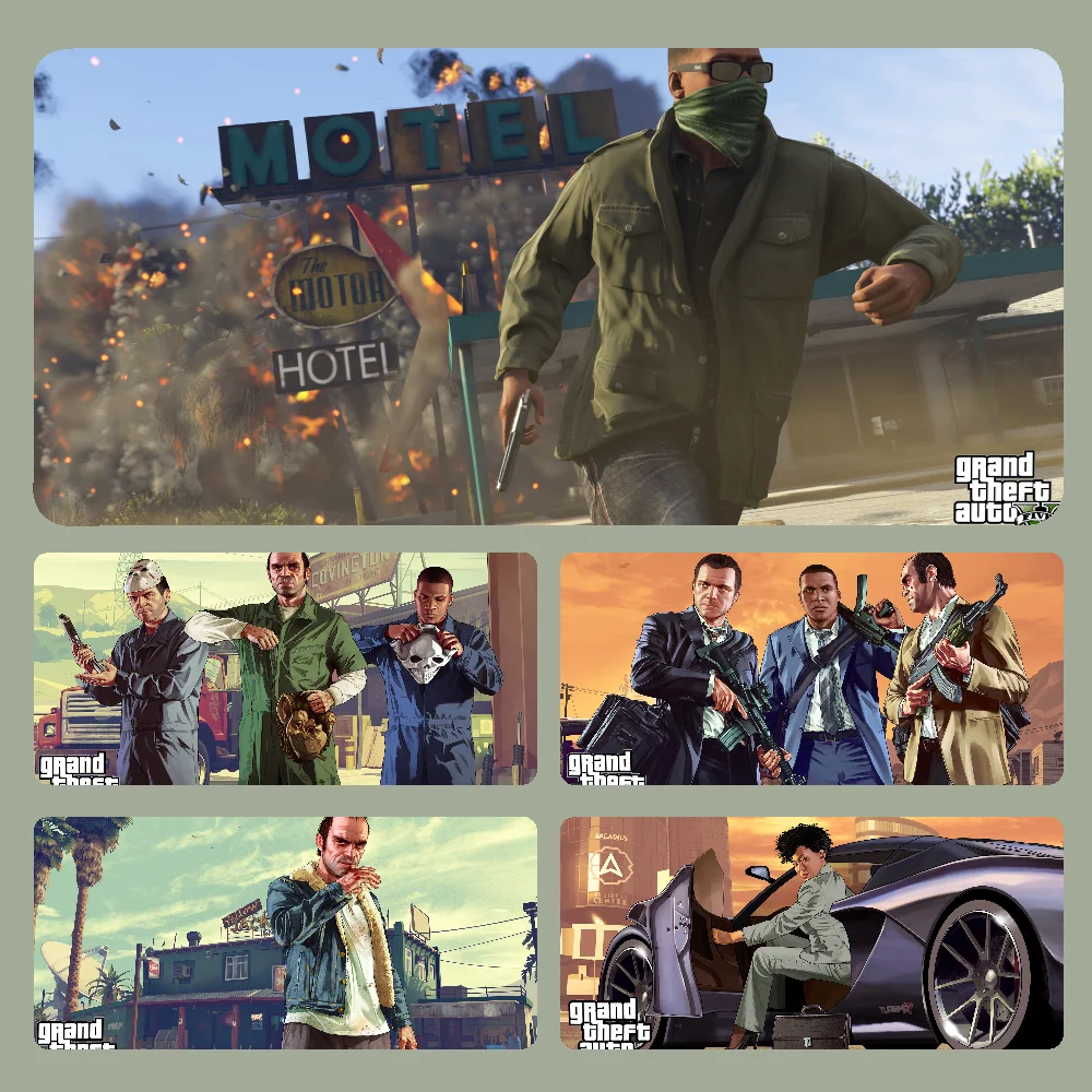 

G-GTA Mousepad Large Computer Gaming Accessories MousePads Desk Mats Anti-slip Laptop Soft Mouse Pad