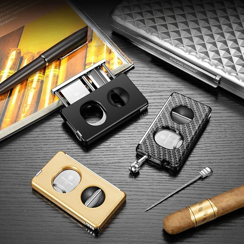 

CIGARLOONG Многофункциональный резак для сигар 5-в-1, резак для сигарет и сигарных окурков