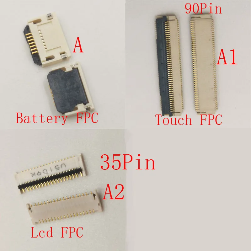 2-5Pcs Battery Touch Screen Lcd Display Digitizer FPC Connector Plug For Samsung Galaxy Tab A 10.1 2016 T585 T587 T580 35 90 Pin