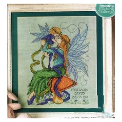 Amishop 14CT Fairy Mother And Child Joan Elliott Cross Stitch Set 30x40cm CS-074WM